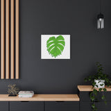 Melting Monstera Canvas Print – Botanical Wall Art