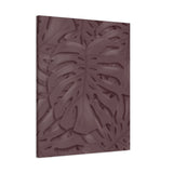 Merlot Monstera Canvas Print – Botanical Wall Art