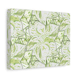 Snow Queen Pothos Pattern Canvas Print – Botanical Wall Art