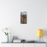 Blooming Above the City, A Rooftop Garden Oasis in New York, Urban Gardening Canvas Print
