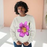 Pink Daylily Floral Sweatshirt