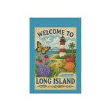 Long Island Garden Welcome Banner – “From Shore to Soil” - Floral Outdoor Decor, Gardening Gift, Butterfly Garden Sign, Home & Patio Decor