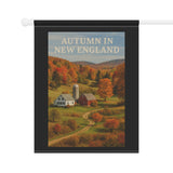 Autumn in New England, Scenic Farm Landscape Garden Banner