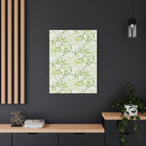 Snow Queen Pothos Pattern Canvas Print – Botanical Wall Art
