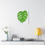 Melting Monstera Canvas Print – Botanical Wall Art