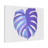 Purple Monstera Canvas Print – Botanical Wall Art