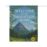 Welcome To My Mountain Home Garden Banner
