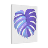 Purple Monstera Canvas Print – Botanical Wall Art