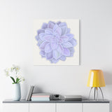 Graptopetalum Murasaki Succulent Canvas Print – Botanical Wall Art