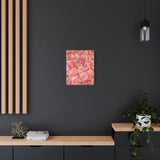 Graptosedum California Sunset Succulent Pattern Canvas Print – Botanical Wall Art