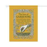 Charming Garden Banner | Gertrude Jekyll Love of Gardening Quote, Decorative Garden Flag, Home & Garden Decor, Gift for Gardeners