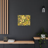 Noble Aeonium Succulent Pattern Canvas Print – Botanical Wall Art