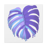 Purple Monstera Canvas Print – Botanical Wall Art