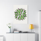 Syngonium Tricolor Pattern Canvas Print – Botanical Wall Art