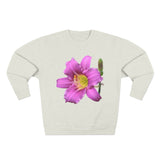 Pink Daylily Floral Sweatshirt
