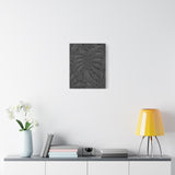 Charcoal Monstera Canvas Print – Botanical Wall Art