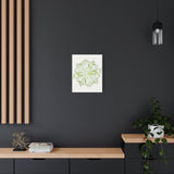 Snow Queen Pothos Canvas Print – Botanical Wall Art