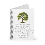 Rooted and Built Up: A Garden Journal Inspired by Colossians 2:7, Inspirational Spiral Gardening Notebook