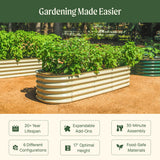 Vego 17" Tall 6 In 1 Medium Modular Metal Raised Garden Bed Kit
