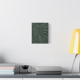 Deep Green Monstera Canvas Print – Botanical Wall Art