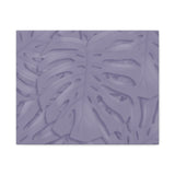 Violet Monstera Canvas Print – Botanical Wall Art