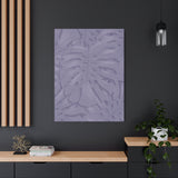 Violet Monstera Canvas Print – Botanical Wall Art