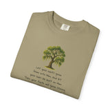 "Rooted in Faith" Live Oak Tee, Inspirational Garment-Dyed T-shirt for Faith & Growth