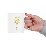 Charming Country Girl Ceramic Mug with Rudbeckia Design - Perfect for Coffee Lovers, Gift for Friends, Daily Inspiration, or Morning Routine