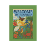 Lowcountry Garden Welcome Banner – “Sunrise on the Marsh” - Floral Outdoor Decor, Gardening Gift, Butterfly Garden Sign, Home & Patio Decor