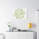Snow Queen Pothos Canvas Print – Botanical Wall Art