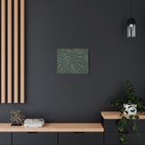 Deep Green Monstera Canvas Print – Botanical Wall Art