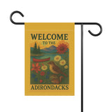 Adirondack Garden Welcome Banner – “Lake & Wildflower Whimsy”, Welcome Flag, Outdoor Decor, Seasonal Flag, Home and Garden Sign, Nature Inspired Decoration