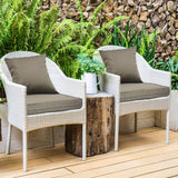 Outdoor Seat Cushion Set Waterproof Patio Furniture Cushion and Back Pillow Fade Resistant Deep Seat Set Chair Pad with Removable Cover for Chair Sofa