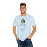 "Rooted in Faith" Live Oak Tee, Inspirational Garment-Dyed T-shirt for Faith & Growth