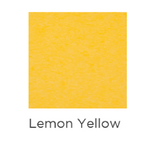 Solid lemon yellow square with 'Lemon Yellow' text below on a white background