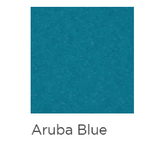 Solid block of Aruba Blue color on a white background