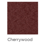 Solid color swatch labeled 'Cherrywood' on a white background