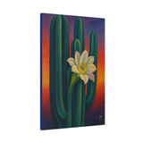 O’Keeffe Inspired Desert Cactus with Night Blooming Flower