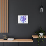 Purple Monstera Canvas Print – Botanical Wall Art