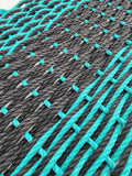 Large Double Weave Lobster Rope Mat, Vibrant Colors, Long Lasting Durable - FREE SHIPPING