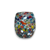 Rounded Mexican Shot Glass | Hand-Blown Mexican Confetti Glassware