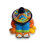 Colorful Talavera Panchito Planter | Mexican Sleeping Man Pottery