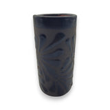 Matte Black Talavera Shot Glass | Mexican Ceramic Barware