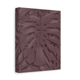 Merlot Monstera Canvas Print – Botanical Wall Art