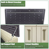 20 Cu.Ft Horizontal Resin Storage Shed with Adjustable Shelf