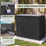 20 Cu.Ft Horizontal Resin Storage Shed with Adjustable Shelf