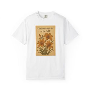 Consider the lilies t-shirt white