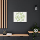 Snow Queen Pothos Canvas Print – Botanical Wall Art