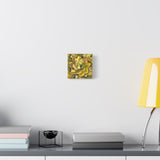 Noble Aeonium Succulent Pattern Canvas Print – Botanical Wall Art