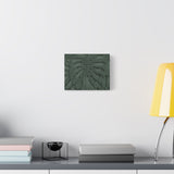 Deep Green Monstera Canvas Print – Botanical Wall Art